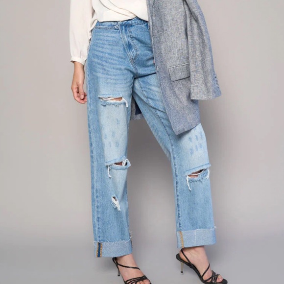 Free Nation Insane Gene Crossover Waist Straight Leg denim jeans - Picture 8 of 12